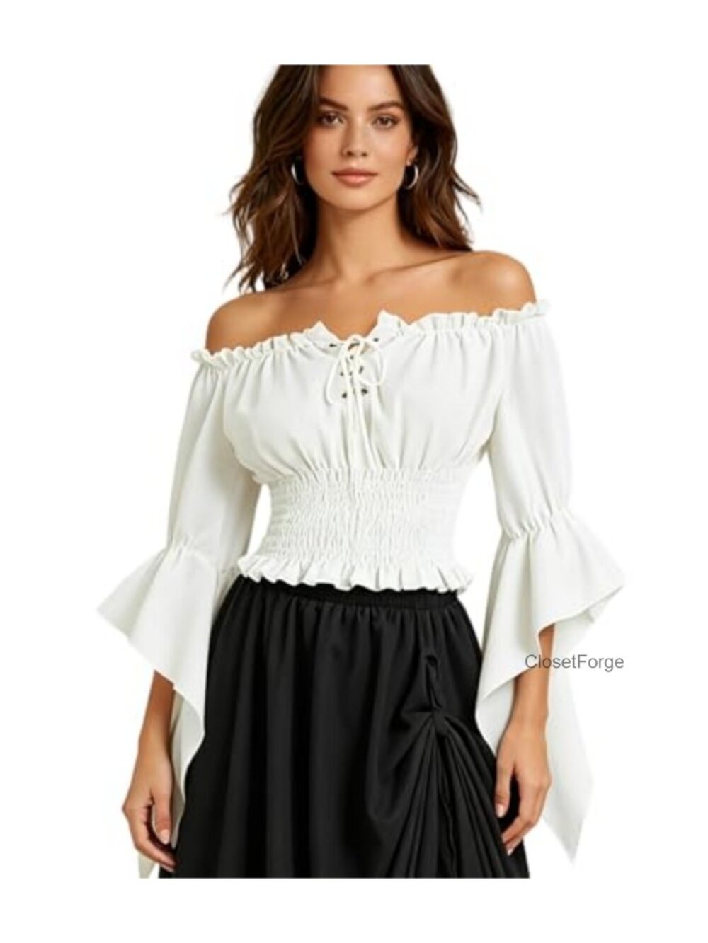 Renaissance Off Shoulder Blouse Womens Long Sleeve Pirate Top